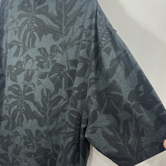LINKSOUL Men’s Printed Delray Polo Black Heather Monstera size XXL. NWT. - Picture 12 of 12